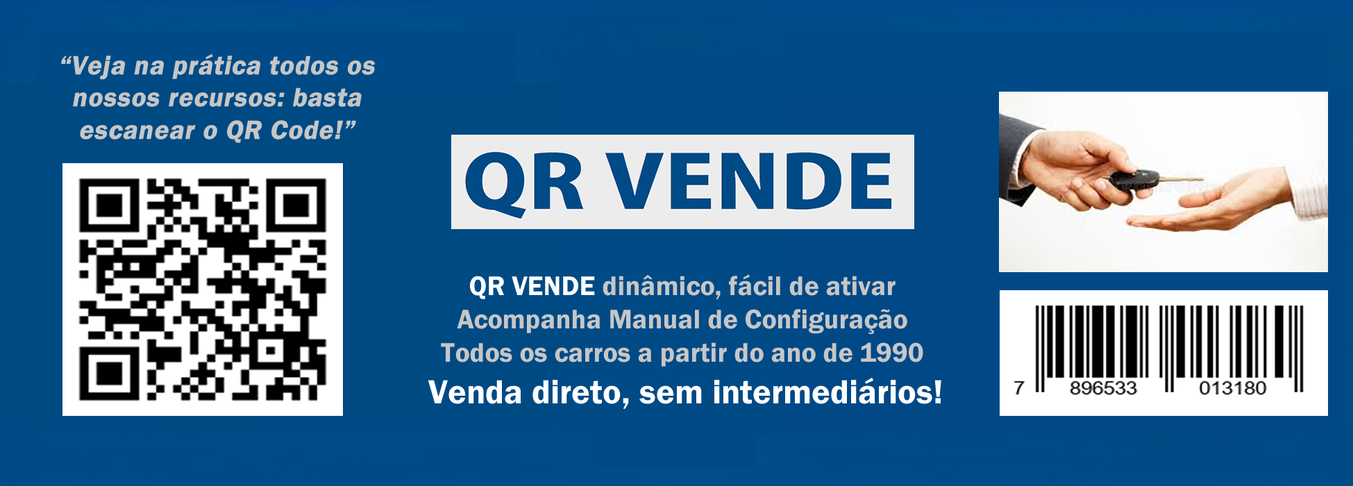 Imagem de trás da cartela QR VENDE