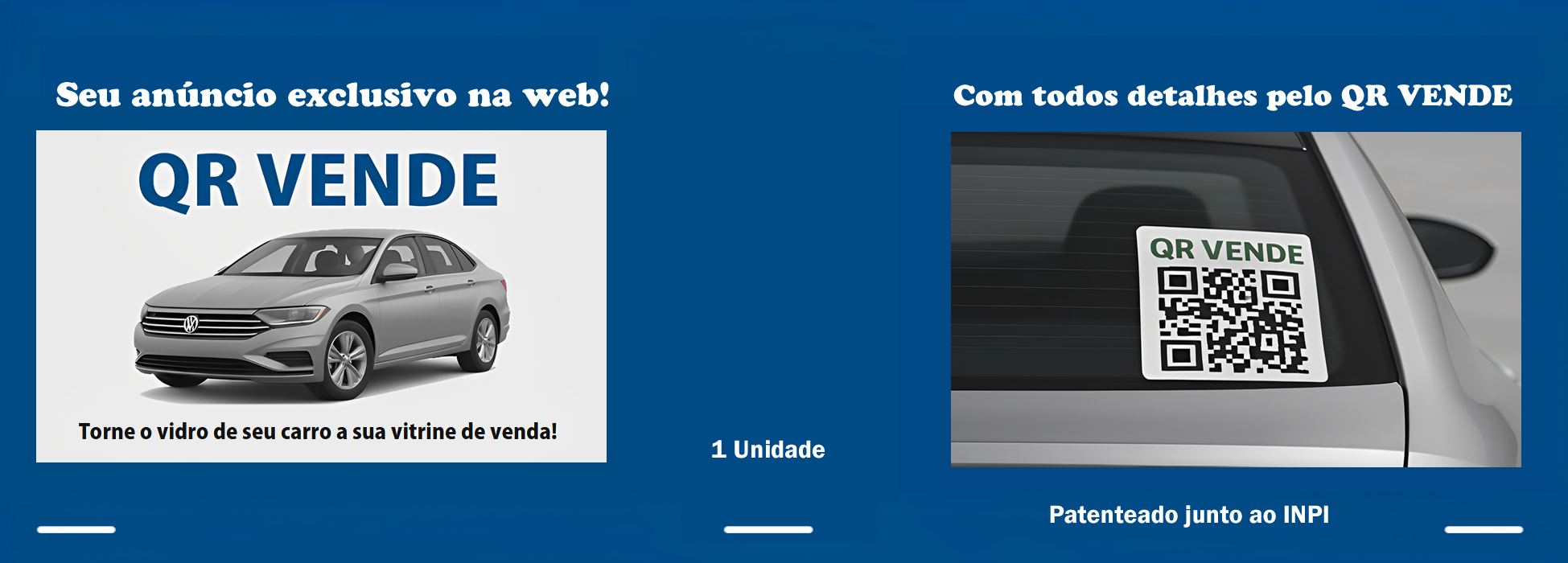 Imagem de frente da cartela QR VENDE